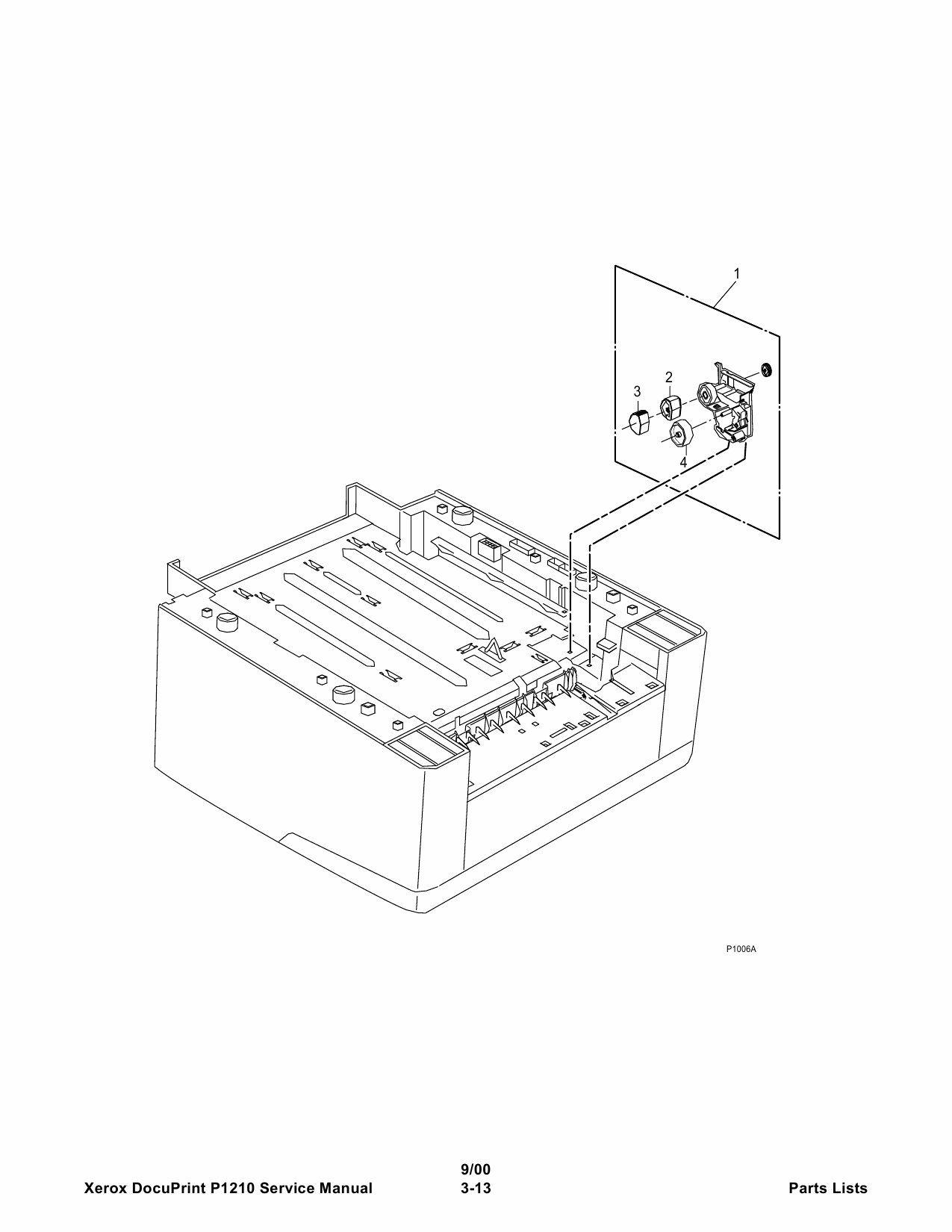 Xerox DocuPrint P1210 Parts List Manual-5